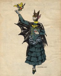 Victorian Batgirl and Robin.